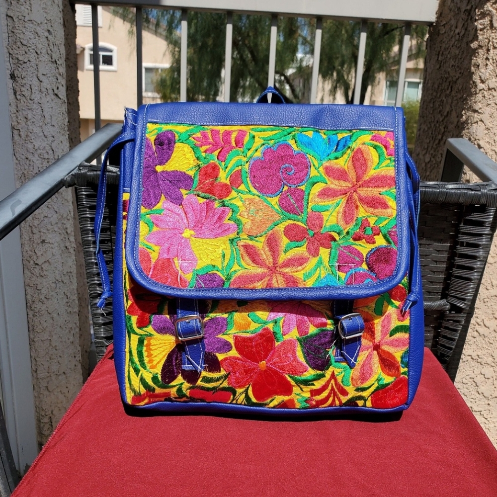Handmade Embroidery Backpack.